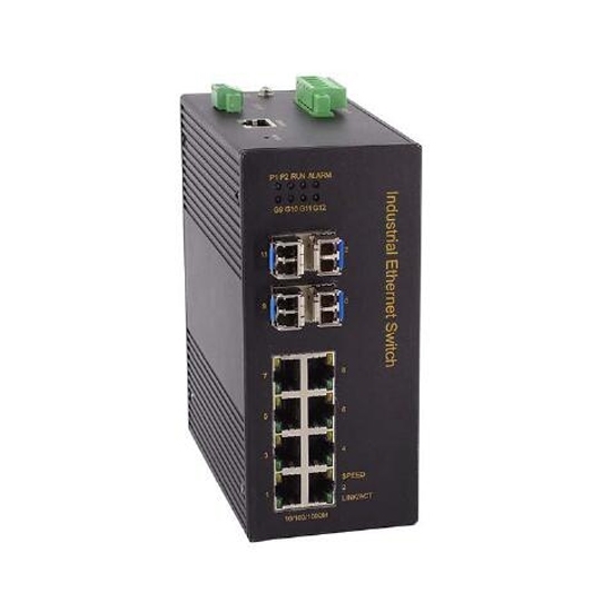 12 Port Full Gigabit Unmanaged Industrial Switch, Din Rail 12 Port Full Gigabit Unmanaged Industrial Switch, Din Rail