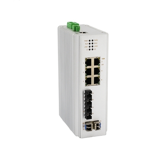 10 Port Gigabit Managed Industrial Switch, Din Rail 10 Port Gigabit Managed Industrial Switch, Din Rail