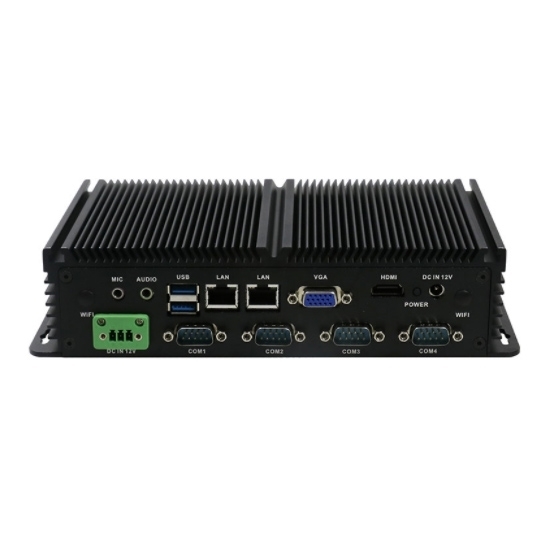 Fanless Industrial PC, J1900 Quad Core 2.0 GHz, 6 COM, 12V Fanless Industrial PC, J1900 Quad Core 2.0 GHz, 6 COM, 12V