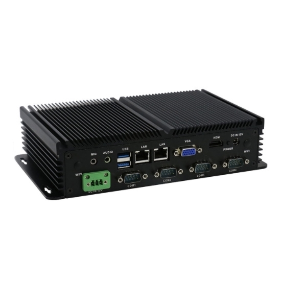 Fanless Industrial PC, J1900 Quad Core 2.0 GHz, 6 COM, 12V Fanless Industrial PC, J1900 Quad Core 2.0 GHz, 6 COM, 12V