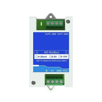 RS485 To 4-20mA/0-5V/0-10V Converter, 2 Channel
