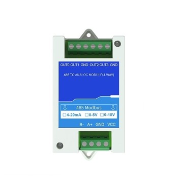 RS485 To 4-20mA/0-5V/0-10V Converter, 4 Channel