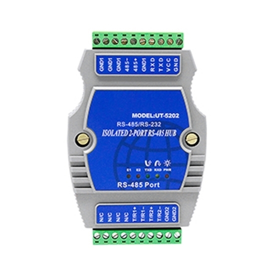 RS-232/ RS-485 To RS-485 Hub, 2 Ports RS-232/ RS-485 To RS-485 Hub, 2 Ports