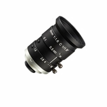 Industrial Camera Lens, Fixed Focus, 1/1.8", 6mm, F/1.6, C-Mount Industrial Camera Lens, Fixed Focus, 1/1.8", 6mm, F/1.6, C-Mount
