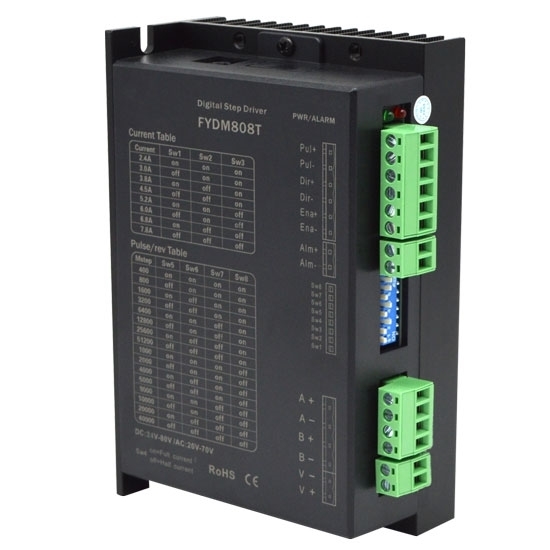 Digital Stepper Motor Driver, 2 Phase, DC 24V ~ 80V Digital Stepper Motor Driver, 2 Phase, DC 24V ~ 80V