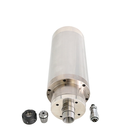 5.5 KW Water Cooled CNC Spindle Motor, 24000 Rpm, ER25 5.5 KW Water Cooled CNC Spindle Motor, 24000 Rpm, ER25