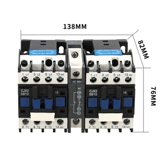 9 Amp Mechanical Interlock AC Contactor 9 Amp Mechanical Interlock AC Contactor
