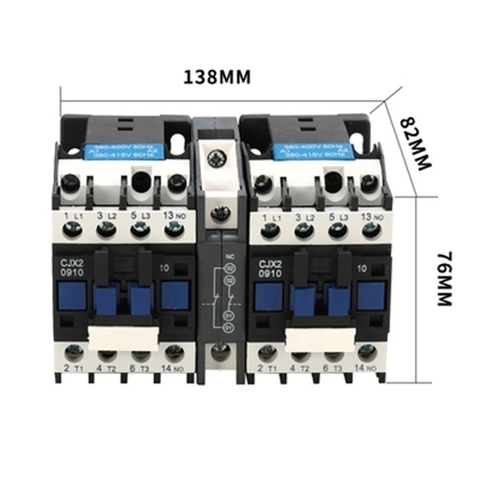 12 Amp Mechanical Interlock AC Contactor 12 Amp Mechanical Interlock AC Contactor