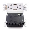 20 Amp USB Wall Outlet, Electrical Receptacle 20 Amp USB Wall Outlet, Electrical Receptacle