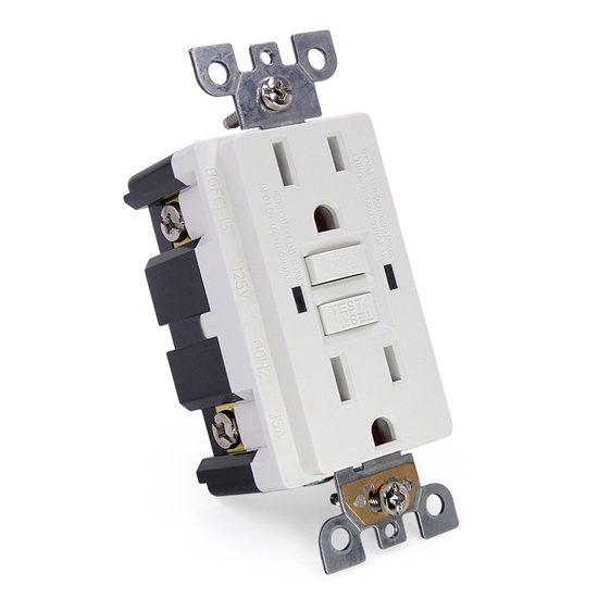 15 Amp GFCI Outlet, Electrical Receptacle 15 Amp GFCI Outlet, Electrical Receptacle