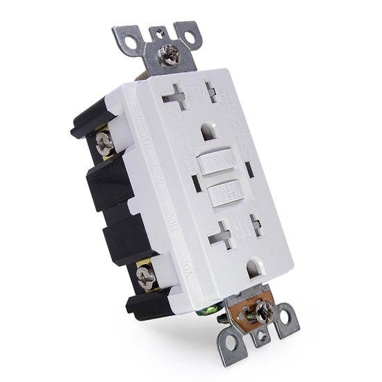 20 Amp GFCI Outlet, Electrical Receptacle 20 Amp GFCI Outlet, Electrical Receptacle