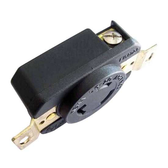 20A 125V Locking Receptacle, 2 Pole, 3 Wire 20A 125V Locking Receptacle, 2 Pole, 3 Wire