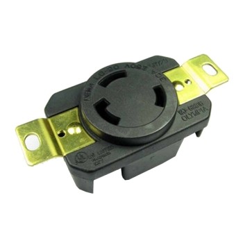30A 125V Locking Receptacle, 2 Pole, 3 Wire 30A 125V Locking Receptacle, 2 Pole, 3 Wire