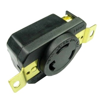 30A 125V Locking Receptacle, 2 Pole, 3 Wire 30A 125V Locking Receptacle, 2 Pole, 3 Wire