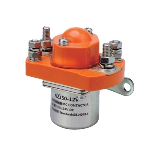 50A DC Contactor, Single Pole, 12V/24V/48V 50A DC Contactor, Single Pole, 12V/24V/48V