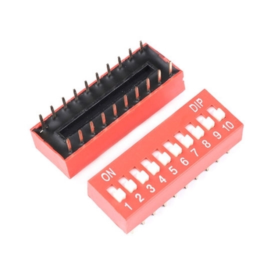 10 Position DIP Switch, 20 Pin, SPST 10 Position DIP Switch, 20 Pin, SPST