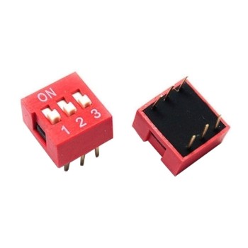 3 Position DIP Switch, 6 Pin, SPST 3 Position DIP Switch, 6 Pin, SPST