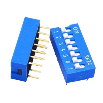 7 Position DIP Switch, 14 Pin, SPST