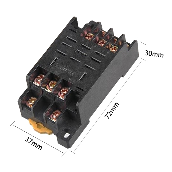 Electromagnetic Relay, 11-pin 3PDT, 12V/24V/110V/220V Electromagnetic Relay, 11-pin 3PDT, 12V/24V/110V/220V