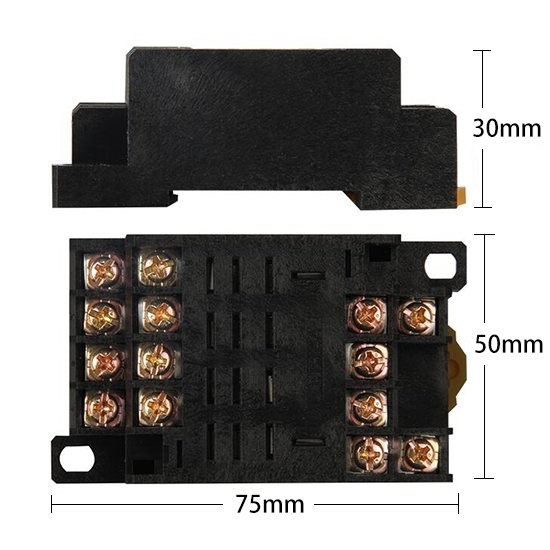 Electromagnetic Relay, 14-pin 4PDT, 12V/24V/110V/220V Electromagnetic Relay, 14-pin 4PDT, 12V/24V/110V/220V