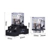 Electromagnetic Relay, DPDT, 12/24/48/110/220V Electromagnetic Relay, DPDT, 12/24/48/110/220V