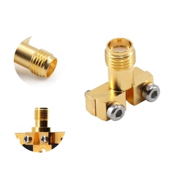 SMA Female RF Coaxial Connector, PCB Edge Mount
