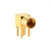 MMCX Female Right Angle RF Coaxial Connector, PCB Mount MMCX Female Right Angle RF Coaxial Connector, PCB Mount