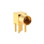 MMCX Female Right Angle RF Coaxial Connector, PCB Mount