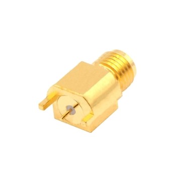 SMA Female RF Coaxial Connector, PCB Mount