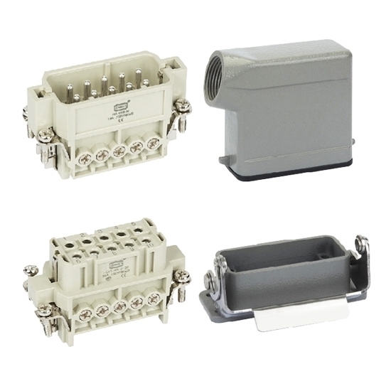 Heavy Duty Connector, 10 Pin, AC 250V/500V, 16A Heavy Duty Connector, 10 Pin, AC 250V/500V, 16A