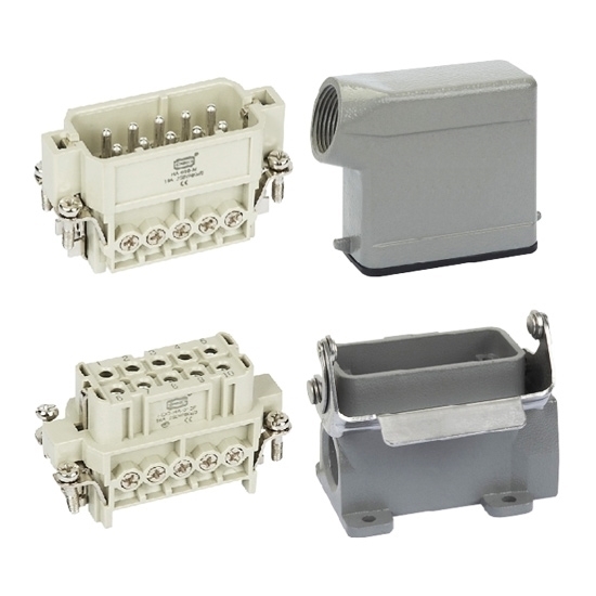 Heavy Duty Connector, 10 Pin, AC 250V/500V, 16A Heavy Duty Connector, 10 Pin, AC 250V/500V, 16A