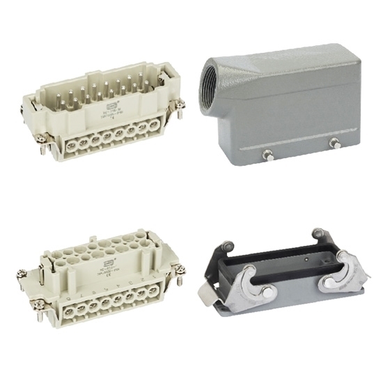 Heavy Duty Connector, 16 Pin, 250VAC/500VAC, 16A Heavy Duty Connector, 16 Pin, 250VAC/500VAC, 16A