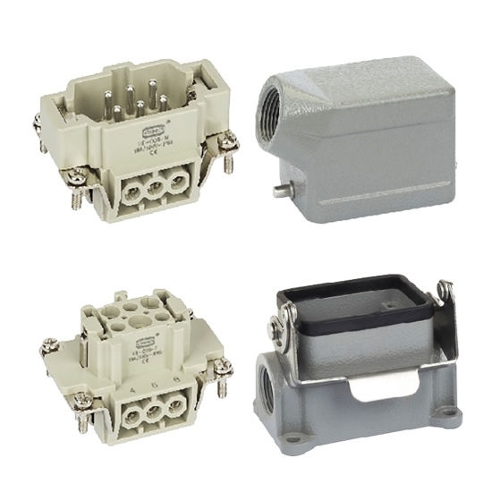 Heavy Duty Connector, 16 Pin, 250VAC/500VAC, 16A Heavy Duty Connector, 16 Pin, 250VAC/500VAC, 16A
