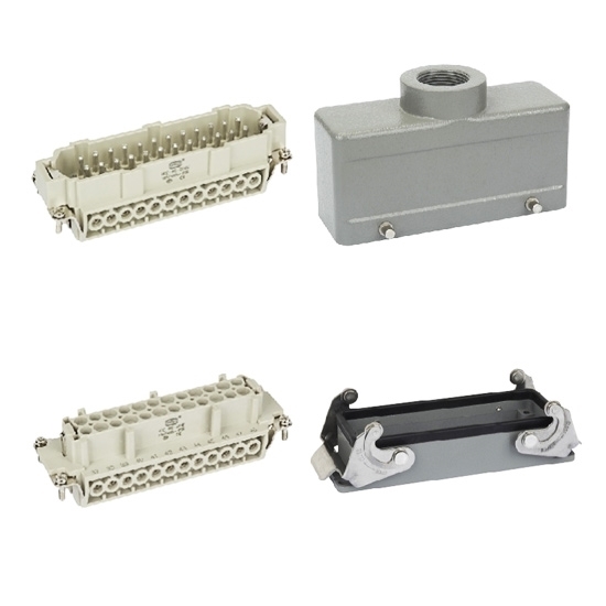 Heavy Duty Connector, 24 Pin, 500VAC / 16 Amp Heavy Duty Connector, 24 Pin, 500VAC / 16 Amp