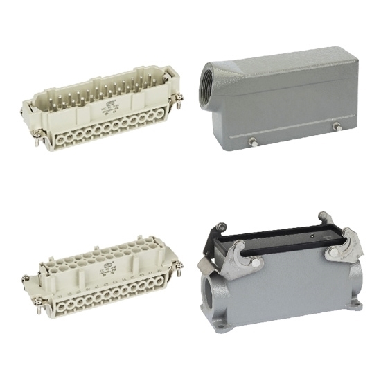 Heavy Duty Connector, 24 Pin, 500VAC / 16 Amp Heavy Duty Connector, 24 Pin, 500VAC / 16 Amp