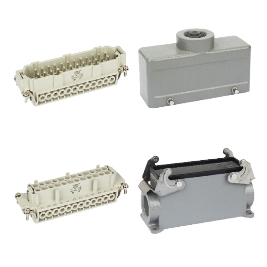 Heavy Duty Connector, 24 Pin, 500VAC / 16 Amp Heavy Duty Connector, 24 Pin, 500VAC / 16 Amp