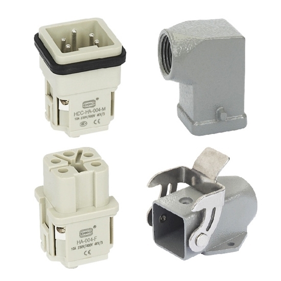 Heavy Duty Connector, 4 Pin, 250VAC / 10A Heavy Duty Connector, 4 Pin, 250VAC / 10A