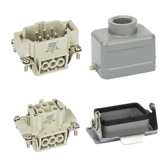 Heavy Duty Connector, 6 Pin, AC 500V / 16A Heavy Duty Connector, 6 Pin, AC 500V / 16A