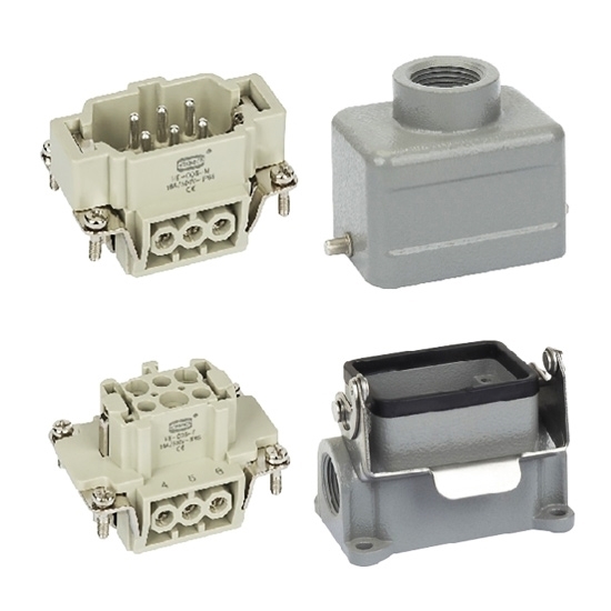 Heavy Duty Connector, 6 Pin, AC 500V / 16A Heavy Duty Connector, 6 Pin, AC 500V / 16A