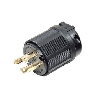 20A 125V/ 250V Locking Plug, 3 Pole 4 Wire 20A 125V/ 250V Locking Plug, 3 Pole 4 Wire