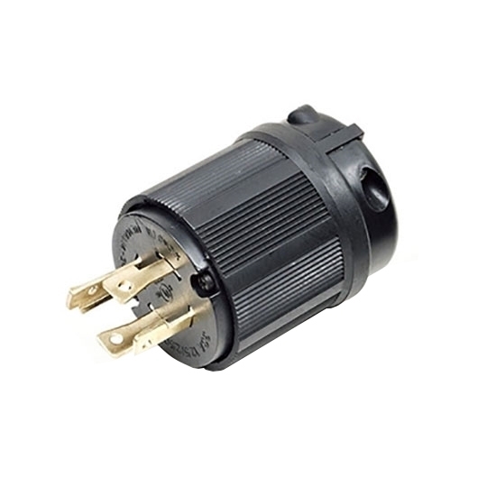 20A 125V/ 250V Locking Plug, 3 Pole 4 Wire 20A 125V/ 250V Locking Plug, 3 Pole 4 Wire