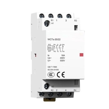 16 Amp 2/4 Pole Lighting Contactor, 24V/110V/220V Coil 16 Amp 2/4 Pole Lighting Contactor, 24V/110V/220V Coil