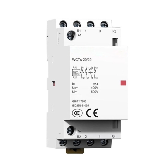 32 Amp 4 Pole Lighting Contactor, 110V/220V Coil 32 Amp 4 Pole Lighting Contactor, 110V/220V Coil