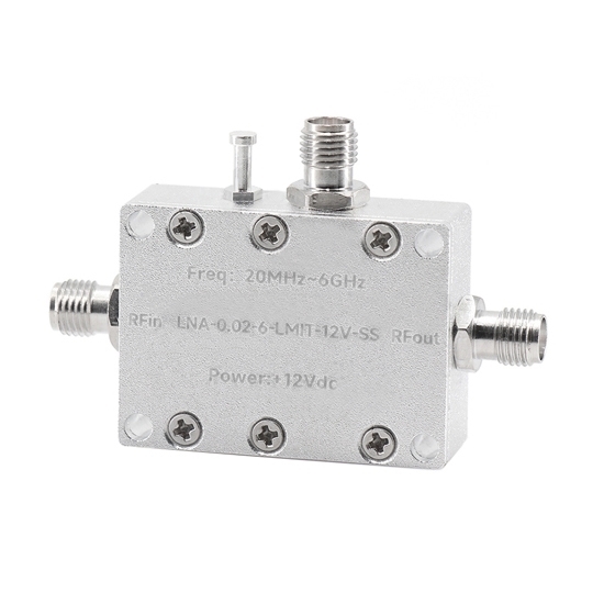 LNA RF Low Noise Amplifier, 0.02~6 GHz, 21.5dB Gain LNA RF Low Noise Amplifier, 0.02~6 GHz, 21.5dB Gain