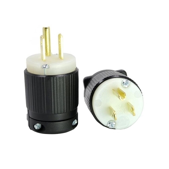 15A 125V Locking Plug, 2 Pole, 3 Wire 15A 125V Locking Plug, 2 Pole, 3 Wire