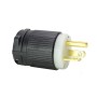 20A 125V Locking Plug, 2 Pole 3 Wire