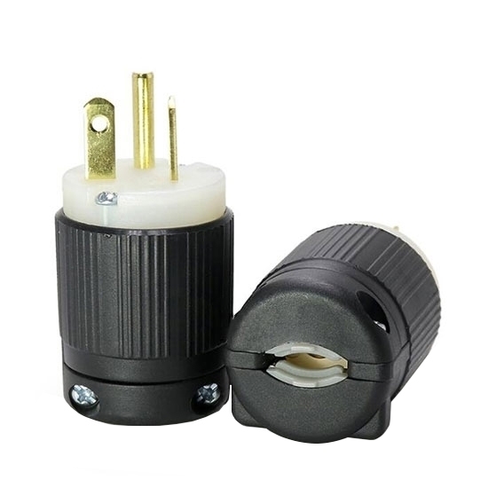 20A 125V Locking Plug, 2 Pole 3 Wire 20A 125V Locking Plug, 2 Pole 3 Wire