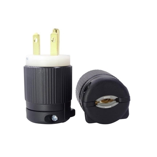 15A 250V Locking Plug, 2 Pole, 3 Wire 15A 250V Locking Plug, 2 Pole, 3 Wire