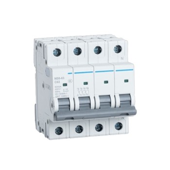 13 Amp 4 Pole Miniature Circuit Breaker 13 Amp 4 Pole Miniature Circuit Breaker