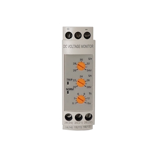 DC Voltage Monitoring Relay, Under/Over Voltage, 12V/24V/48V DC DC Voltage Monitoring Relay, Under/Over Voltage, 12V/24V/48V DC